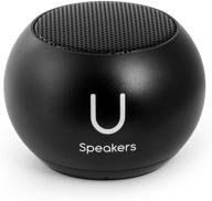 🔊 fashionit u mini speaker - stylish portable wireless bluetooth 4.2 with built-in mic & remote shutter - perfect for home, parties, activities! compact device, immersive sound - black logo