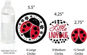 img 2 attached to 🐞 Big Dot of Happiness Happy Little Ladybug - Giant Circle Confetti: Perfect Party Decorations for Baby Shower or Birthday Celebration - 27 Large Confetti Pieces