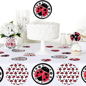 img 1 attached to 🐞 Big Dot of Happiness Happy Little Ladybug - Giant Circle Confetti: Perfect Party Decorations for Baby Shower or Birthday Celebration - 27 Large Confetti Pieces