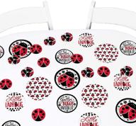 🐞 big dot of happiness happy little ladybug - giant circle confetti: perfect party decorations for baby shower or birthday celebration - 27 large confetti pieces logo