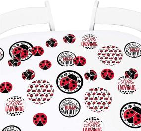 img 4 attached to 🐞 Big Dot of Happiness Happy Little Ladybug - Giant Circle Confetti: Perfect Party Decorations for Baby Shower or Birthday Celebration - 27 Large Confetti Pieces