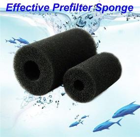 img 3 attached to EKUEY 5.9-Inch Large Prefilter Sponge Foam Replacement Filtration Kit for Pond, Aquarium, and Fish Tank