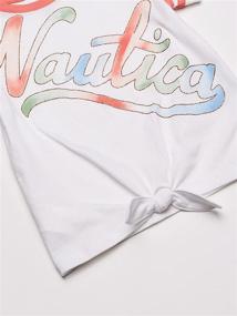 img 2 attached to 👚 Nautica Girls Little Sleeve Graphic Girls' Clothing: Stylish Tops, Tees & Blouses for Fashionable Girls