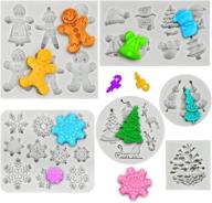 christmas gingerbread snowflake pinecones decoration logo