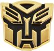 transformer autobot gold finish emblem logo