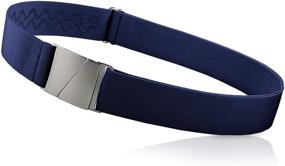 img 4 attached to Invisible Elastic Belt for Men in Black - Essential Men's Accessory in Belts