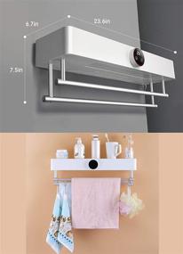 img 1 attached to 🛀 Towel Warmer & Wall Mounted Drying Rack with Built-In Timer