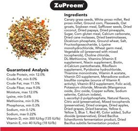 img 2 attached to 🐦 ZuPreem Smart Selects: Nutritious Bird Food for Very Small Birds - Canaries & Finches, 2 lb Bag