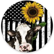 american sunflower waterproof circular mousepads logo