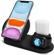 maicharging charging station: 3-in-1 dock for wireless multi-device qi-enabled charging at home and office logo