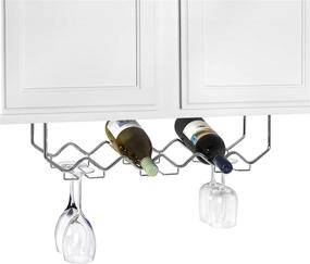 img 4 attached to Spectrum Diversified 6-Bottle Under Cabinet Wine Rack & Stemware Holder - Space-Saving Kitchen Wine Storage Solution for Home Bar Organization