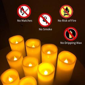 img 1 attached to 🕯️ Waterproof Flameless Candles Set of 10 - Salipt LED Flickering Candles for Indoor and Outdoor Use