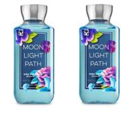 🛀 гель для душа bath and body works moonlight path с маслом ши - новая и улучшенная формула, 10 унций, упаковка из 2 шт. логотип