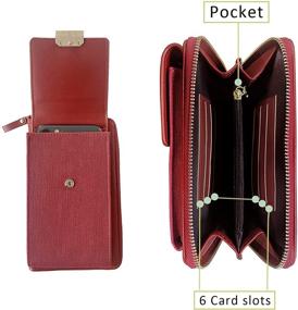 img 2 attached to Crossbody Phone Passport Handbag Wallet Women's Handbags & Wallets for Crossbody Bags