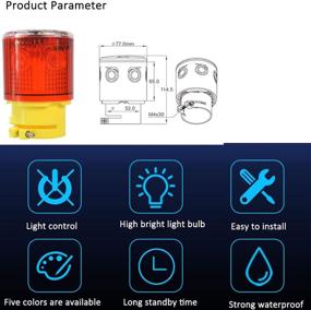 img 3 attached to 🚨 Solar Flashing Strobe Warning Light