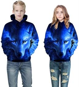 img 2 attached to 👕 HaniLav Novelty Boys' Clothing Hoodies: Sweatshirt Pullover