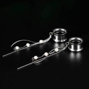 img 2 attached to COOEAR Tunnels Expander Stretchers Earrings Women's Jewelry