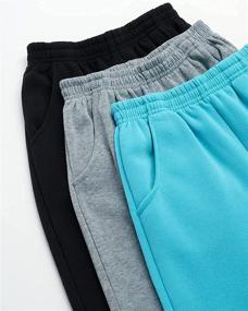 img 2 attached to Coney Island Girls’ Sweatpants - Active Fleece Joggers (3 Pack): Comfy and Stylish Joggers for Active Girls