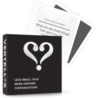 vertellis holiday edition card game: engaging conversation starters & questions for groups, families, friends, office | mindfulness, communication building & icebreaker game for parties & gatherings logo