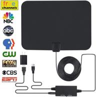 📺 2018 upgraded digital hd tv antenna with 60-mile range for free hd channels logo