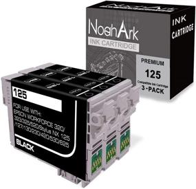 img 4 attached to 🖨️ NoahArk 3-Pack T125 Remanufactured Ink Cartridge Replacement for Epson 125: Compatible with Epson Stylus NX125, NX127, NX230, NX420, NX530, NX625, Workforce 320, 323, 325, 520 Printers (3 Black)