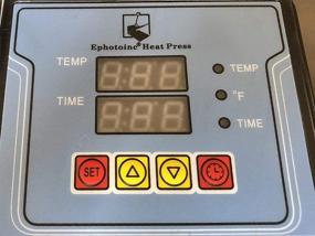 img 1 attached to 👕 ePhotoInc ZP9BLK T Shirt Heat Press Machine - 12" x 9" Digital Swing Away Transfer Machine for T-Shirt