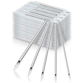 img 4 attached to 💉 ACE Needles 100 Mix Body Piercing Needle Set - Sizes 12g, 14g, 16g, 18g, and 20g (20 pcs each)
