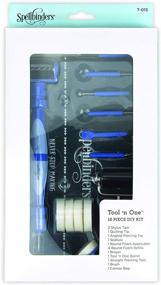 img 2 attached to 🔧 Ultimate DIY Crafting Tool Set: Spellbinders n One-16 Pieces Multipurpose Set, Blue
