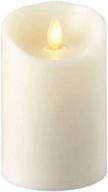 🕯️ raz imports inc ivory flameless led pillar candle - 3"x 4" battery operated, perfect for home décor, holidays, and gifting логотип