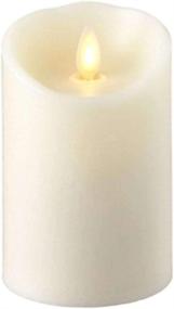 img 1 attached to 🕯️ RAZ IMPORTS INC Ivory Flameless LED Pillar Candle - 3"x 4" Battery Operated, Perfect for Home Décor, Holidays, and Gifting