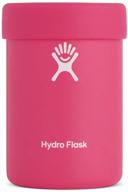 🍉 hydro flask 12 oz stainless steel vacuum insulated can cooler cup with removable rubber boot - watermelon logo