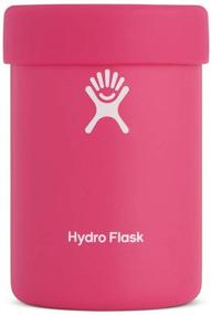 img 4 attached to 🍉 Hydro Flask 12 oz Stainless Steel Vacuum Insulated Can Cooler Cup with Removable Rubber Boot - Watermelon