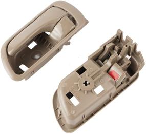 img 1 attached to Замена внутренних дверных ручек NPAUTO для Toyota Camry 2002-2006 - бежевый, набор из 4: внутри передний задний водительский пассажирский бок.
