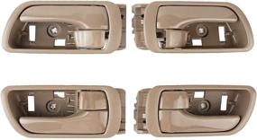 img 4 attached to Замена внутренних дверных ручек NPAUTO для Toyota Camry 2002-2006 - бежевый, набор из 4: внутри передний задний водительский пассажирский бок.