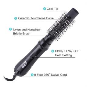 img 3 attached to 💇 3-in-1 Hot Air Brush Styler: One Step Hair Dryer & Volumizer for Straightening, Curling, Lightweight Salon Ceramic Blow Dryer with Negative Ion Technology for Hot Air Modeling