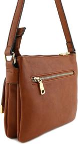 img 2 attached to 👜 Stylish and Practical Flap Pocket Crossbody Bag for Women - Brown Handbags & Wallets