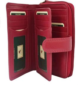 img 3 attached to 💼 Stylish Visconti Heritage-33 Ladies Multi Soft Leather Card Holder Wallet and Purse - Elegant and Practical Accessory