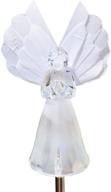 🕊️ serenity illuminated: solar frosty praying angel garden light with fiber optic wing логотип