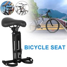 img 1 attached to 🚲 Детское велосипедное сиденье Cingfanlu: легкий и складной передний крепеж для родительского и детского катания на велосипеде на открытом воздухе