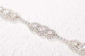 img 1 attached to SWEETV Rhinestone Wedding Crystal Accessories Women's Accessories