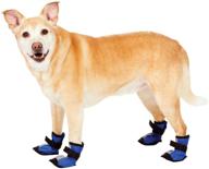 🐾 medium fashion pet blue dog boots - essential for stylish canine footwear логотип