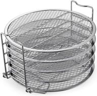 stainless steel dehydrator rack stand for ninja foodi pressure cooker and air fryer 6.5 and 8 quart, instant pot duo crisp 8 quart by sicheer logo
