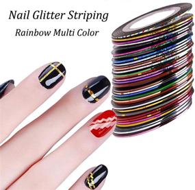img 2 attached to Striping Multicolor Popular Colors Self Adhesive