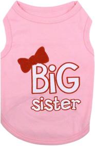 img 4 attached to 👕 Stylish Parisian Pet Dog Cat Clothes: Big Brother and Sister Tee Shirts