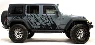 повысьте стиль вашего jeep wrangler с набором графики factory crafts burst side - обертка из винила 3m в матовом черном цвете (2007-2016, совместимо с 4 дверями) логотип