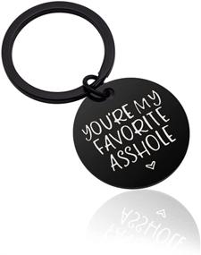 img 4 attached to 🔑 Personalized Stainless Steel Keychain: Perfect Valentines or Anniversary Gift for Boyfriend