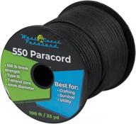 🏕️ multipurpose outdoor paracord - west coast paracord 100, 50 feet 550 lb. rope for camping, kayak storage, and utility. various color options available! логотип