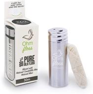 ohm floss: sustainable stainless steel dental floss with biodegradable candelilla 🦷 wax – eco-friendly zero waste oral care for healthy teeth and gums logo