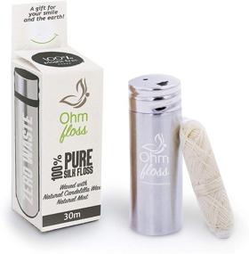 img 4 attached to Ohm Floss: Sustainable Stainless Steel Dental Floss with Biodegradable Candelilla 🦷 Wax – Eco-Friendly Zero Waste Oral Care for Healthy Teeth and Gums