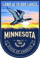 наклейка state animal minnesota в дюймах логотип